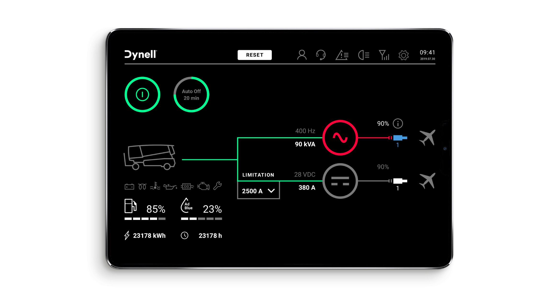 Q2 Werbeagentur, Dynell, Screendesign