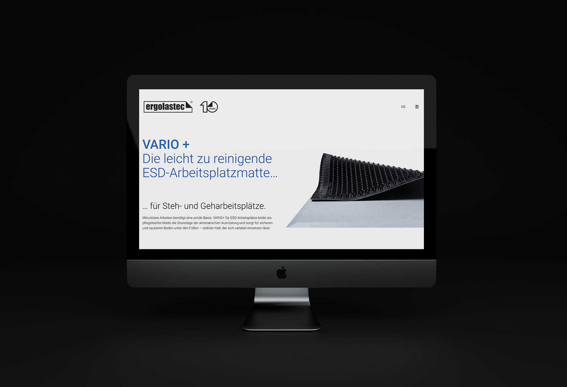 Q2 Werbeagentur, Kraiburg Matting Systems Vario, Webdesign