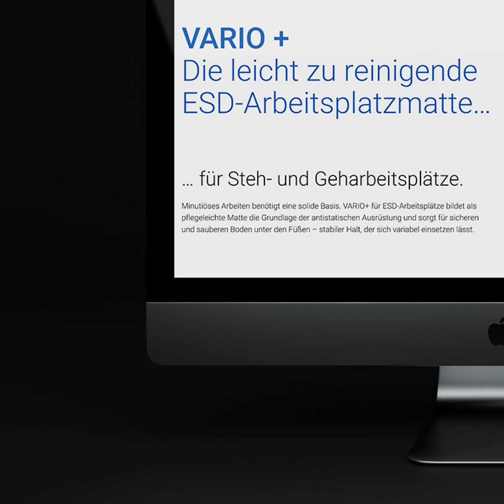 Q2 Werbeagentur, Kraiburg Matting Systems Vario, Webdesign